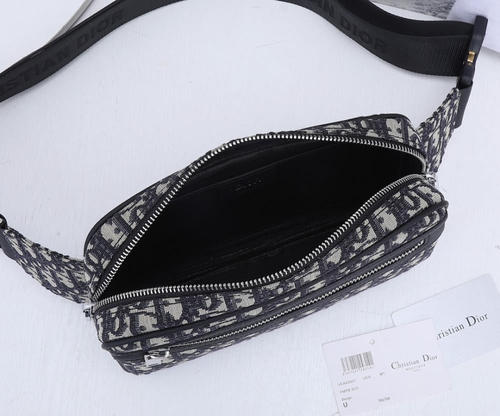 Modern Luxury Black Printed Calfskin Shoulder Bag
