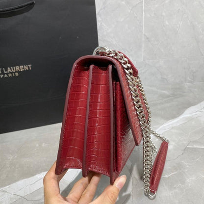 Luxury Refined Leather Top Handle Bag