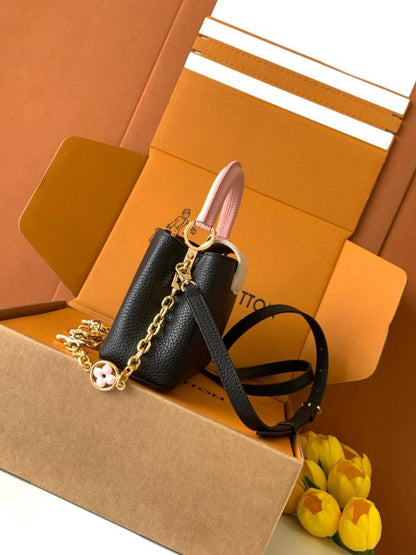 Leather Top Handle Bag