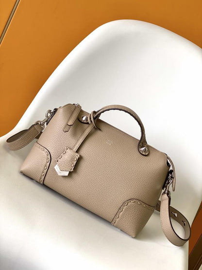 Calfskin Top Handle Bag