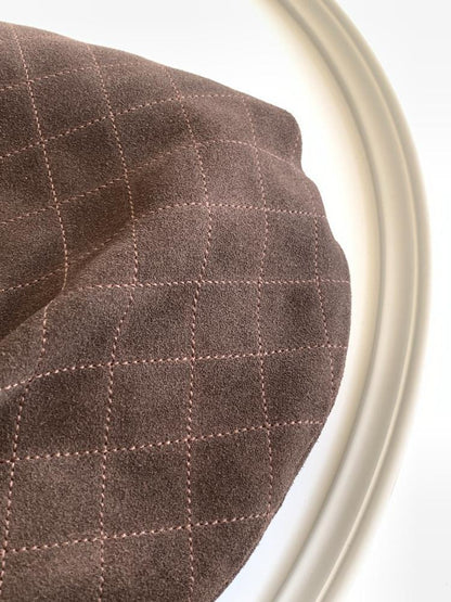 Suede Top Handle Bag