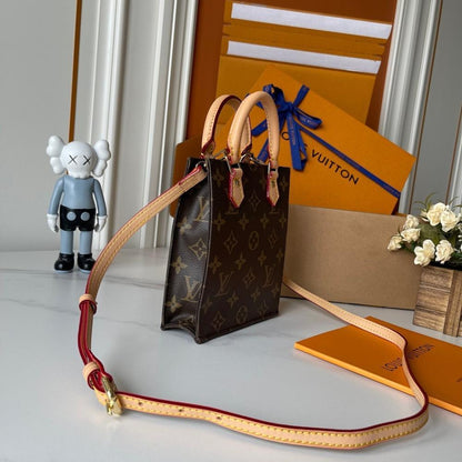Modern Luxury Monogram Leather Shoulder Bag