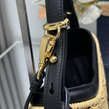 Woven Top Handle Bag