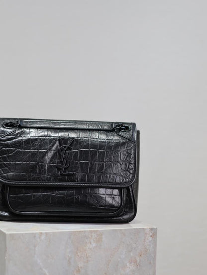 Classic Leather Top Handle Bag