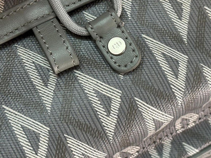 Elegant Premium Black Quilted Leather Backpack