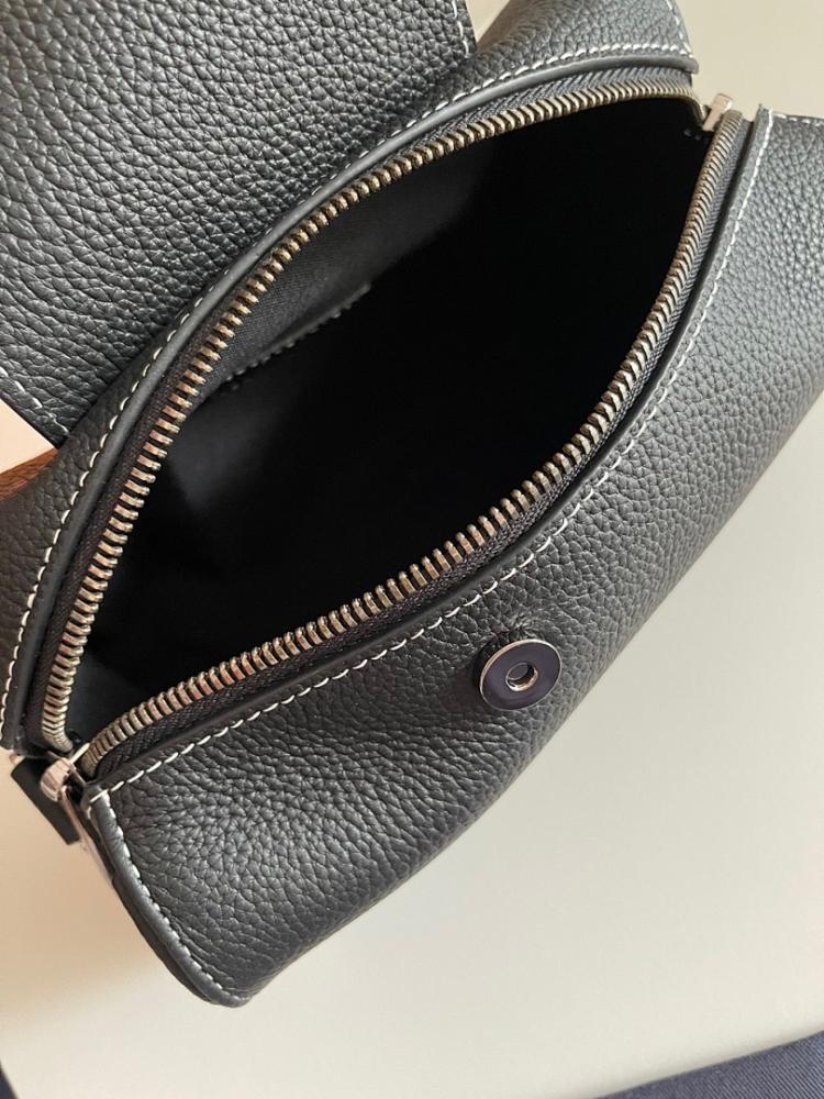 Luxury Stylish Black Printed Calfskin Shoulder Bag