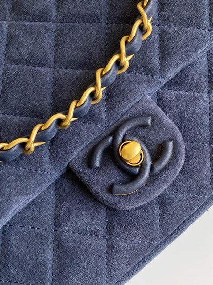 Classic Gold Leather Shoulder Bag