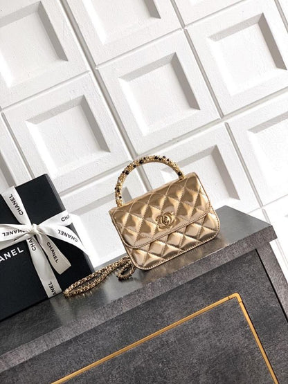 Leather Top Handle Bag