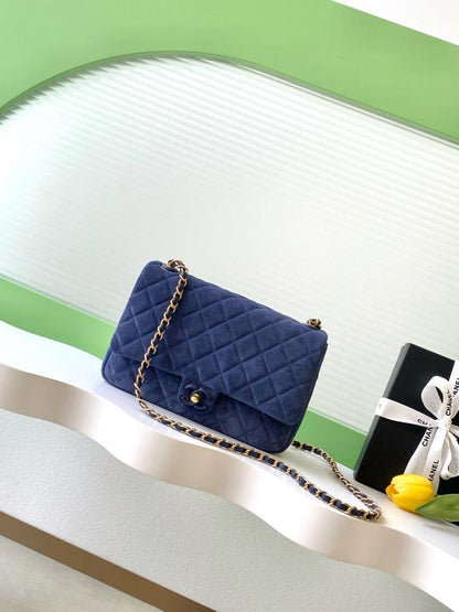 Classic Gold Leather Top Handle Bag
