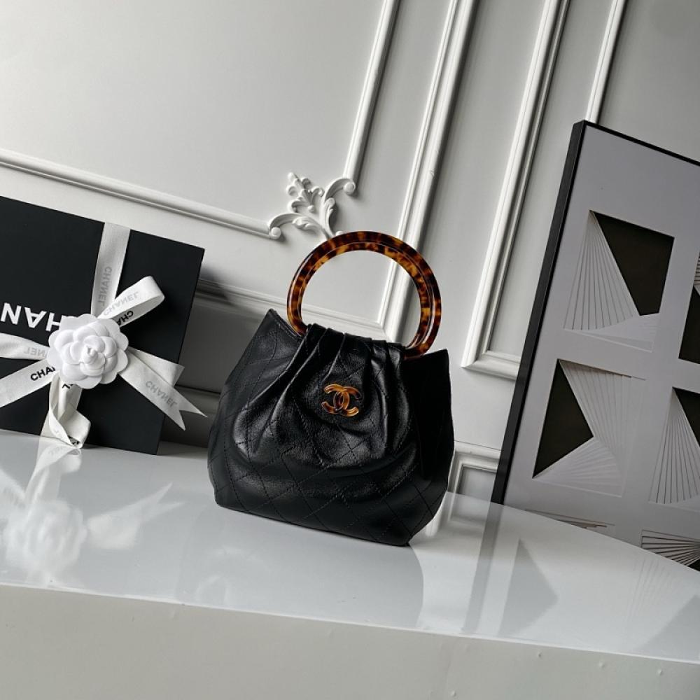 Leather Bucket Bag