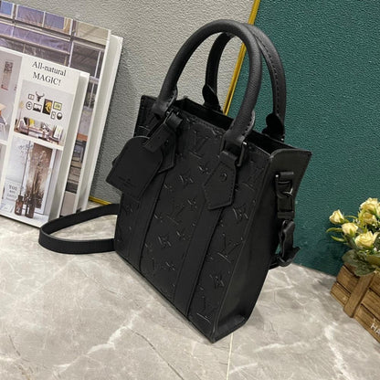 Stylish Refined Monogram Leather Shoulder Bag