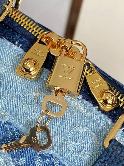 Keepall Monogram Denim Travel Bag