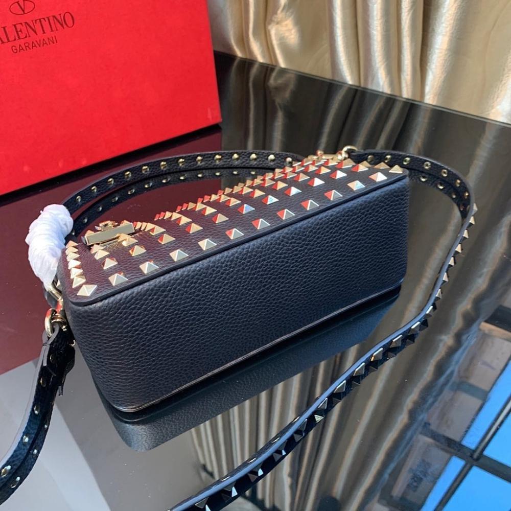 Modern Luxury Studded Calfskin Crossbody Bag