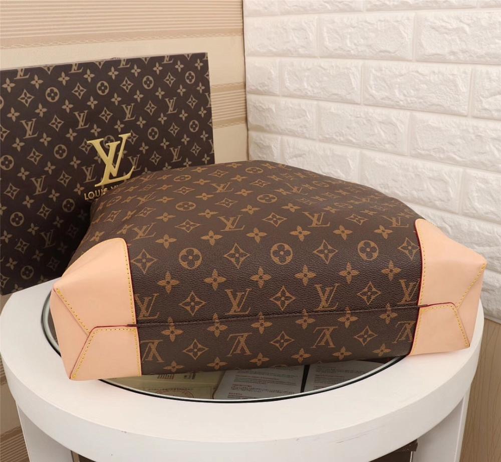Stylish Refined Monogram Leather Hobo Bag