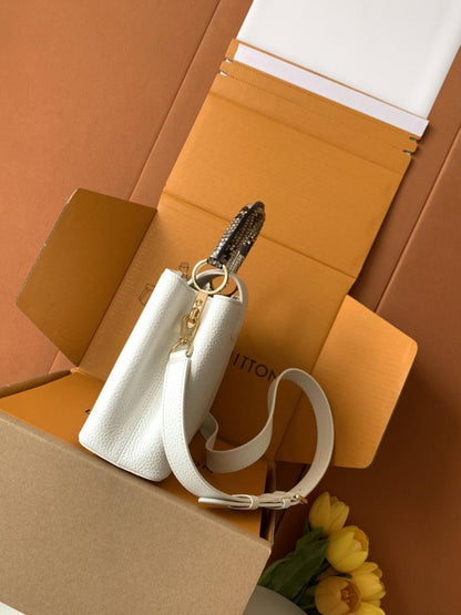 Calfskin Top Handle Bag