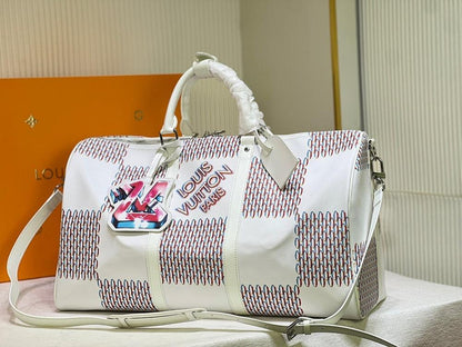 Classic Printed Leather Top Handle Bag – Limited Edition