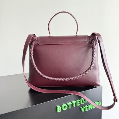 Leather Top Handle Bag