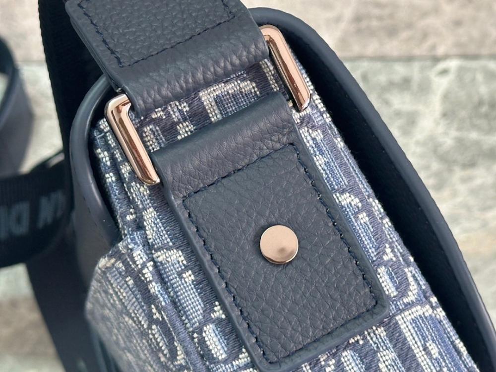 Luxury Blue Printed Calfskin Crossbody Bag – Limited Edition