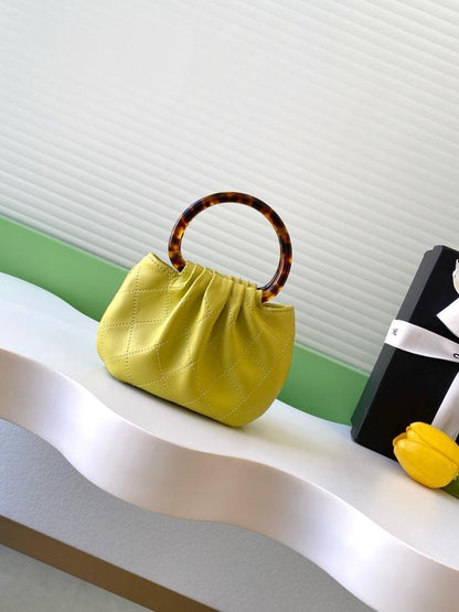 Leather Top Handle Bag