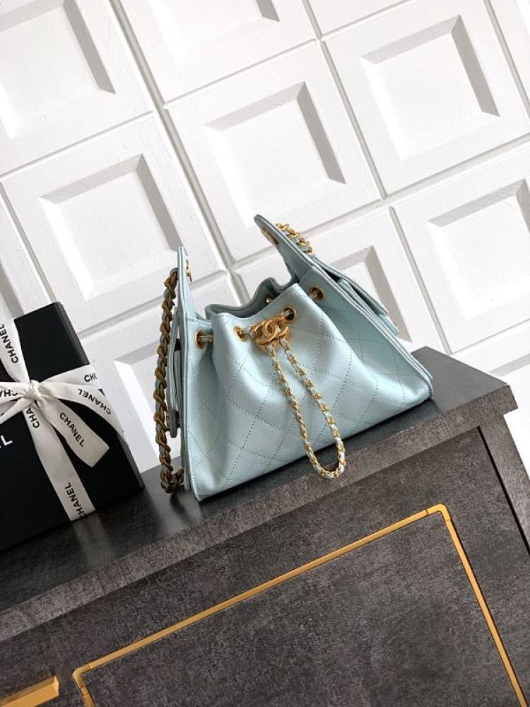 Elegant Gold Leather Hobo Bag