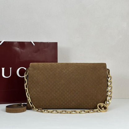 Suede Top Handle Bag