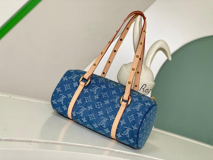 Modern Italian-Inspired Canvas Top Handle Bag