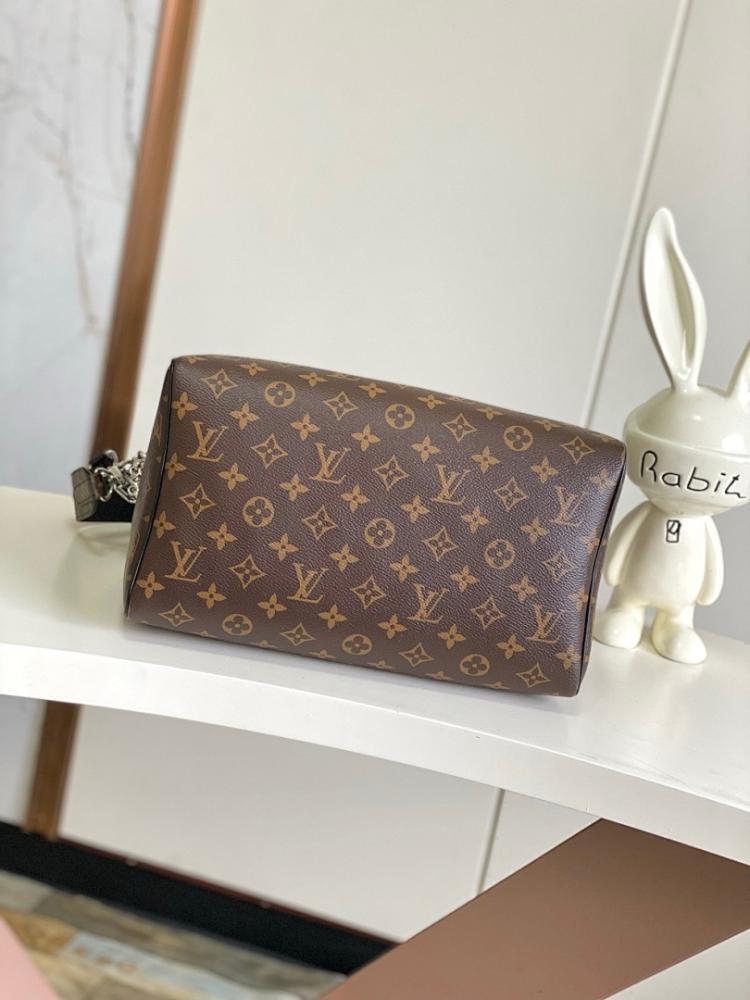Stylish Black Monogram Leather Shoulder Bag – Special Edition