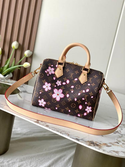 Speedy Bandouliere Monogram Calfskin Shoulder Bag