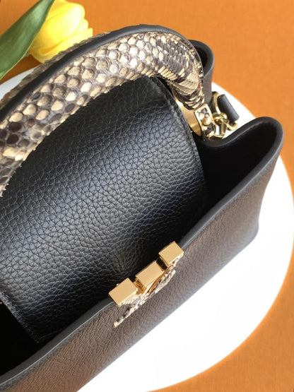 Calfskin Top Handle Bag