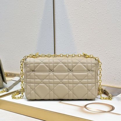 Luxury Stylish Gold Lambskin Shoulder Bag