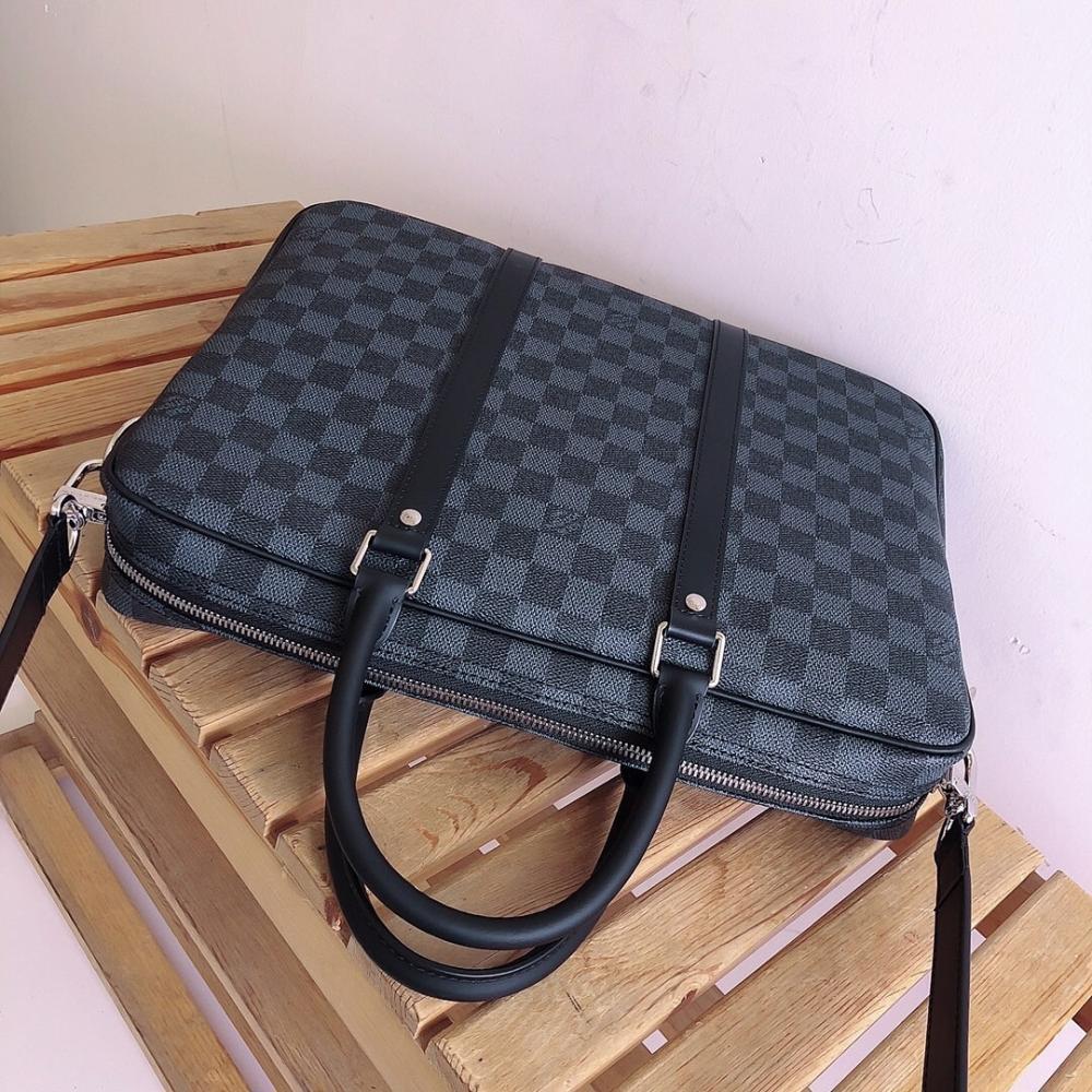 Stylish Refined Leather Top Handle Bag