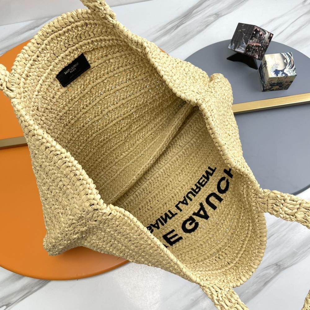 Woven Straw Tote Bag