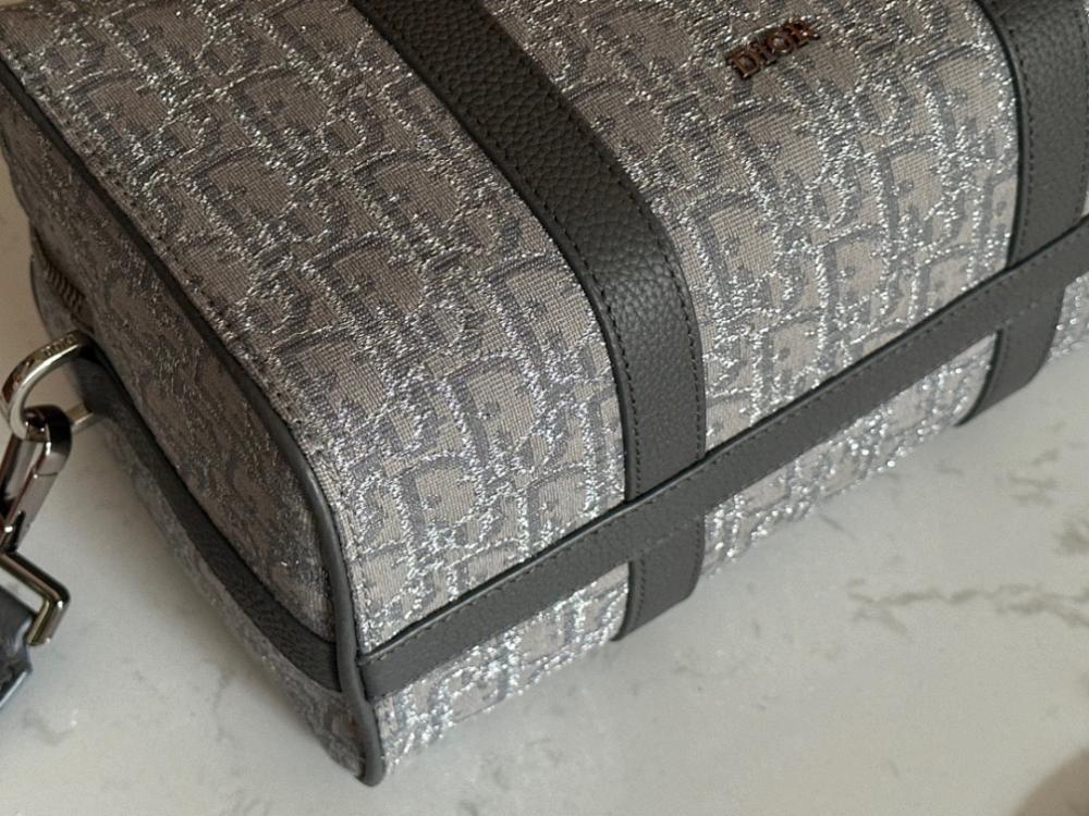 Elegant Refined Black Printed Calfskin Shoulder Bag