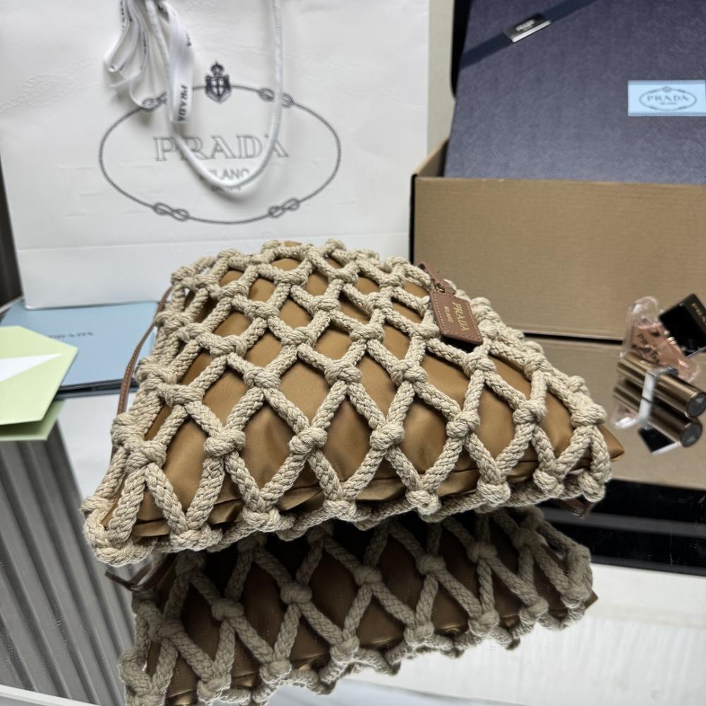 Woven Top Handle Bag