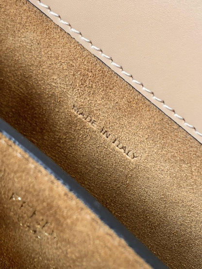 Gold Leather Crossbody Bag