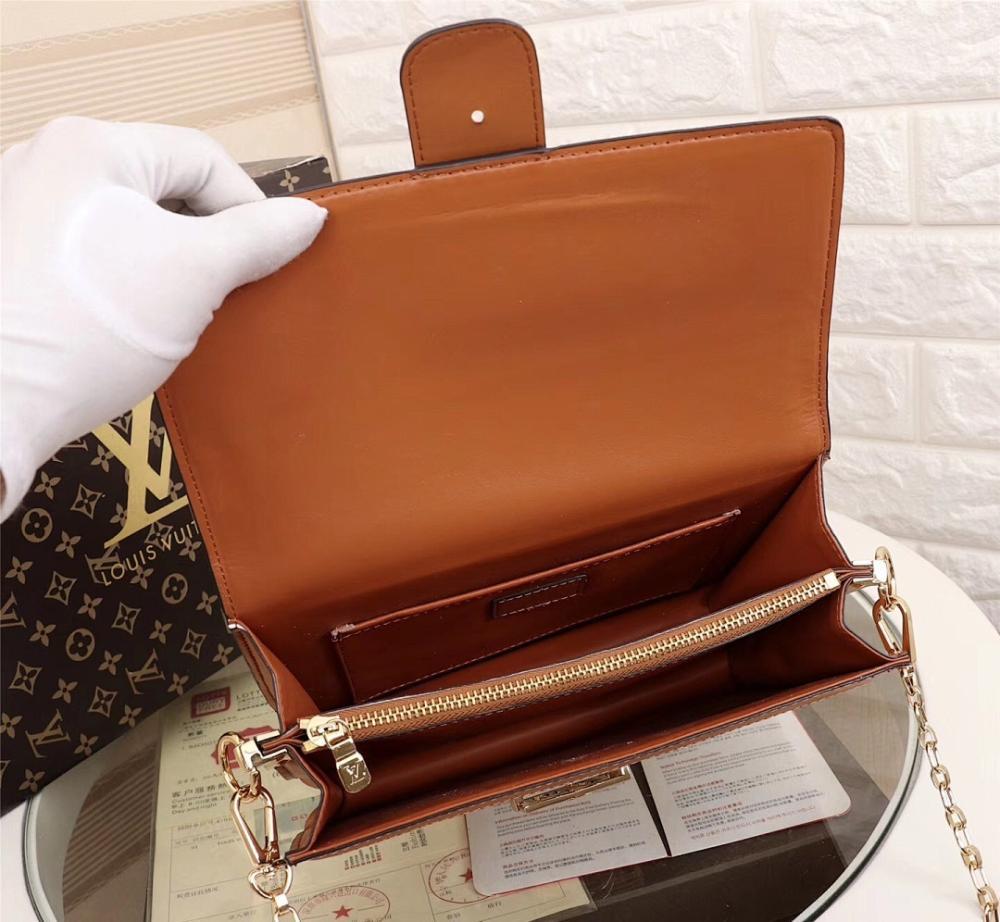 Stylish Premium Monogram Leather Top Handle Bag