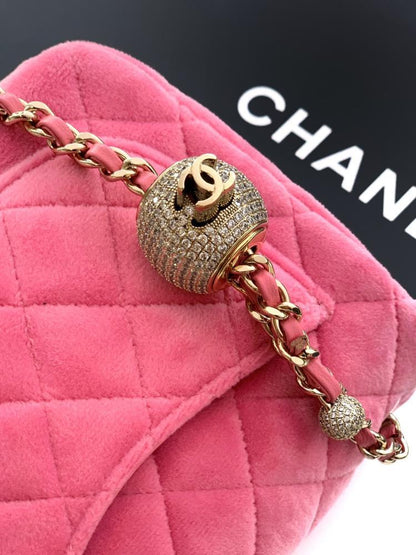 Crystal-Embellished Top Handle Bag