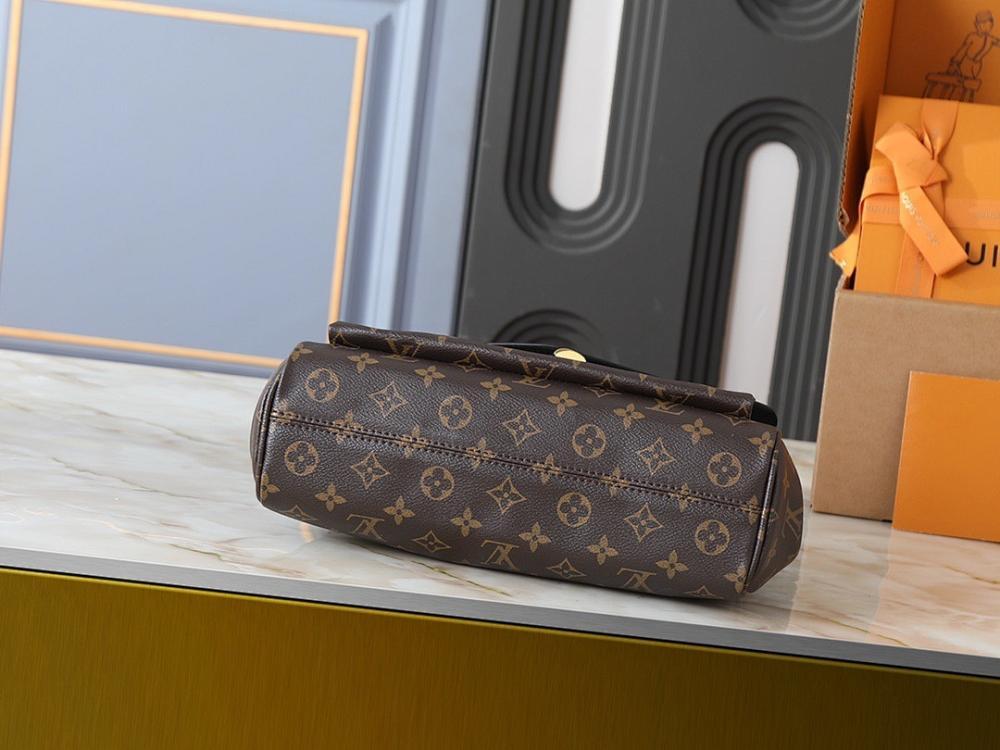 Modern Gold Monogram Canvas Shoulder Bag