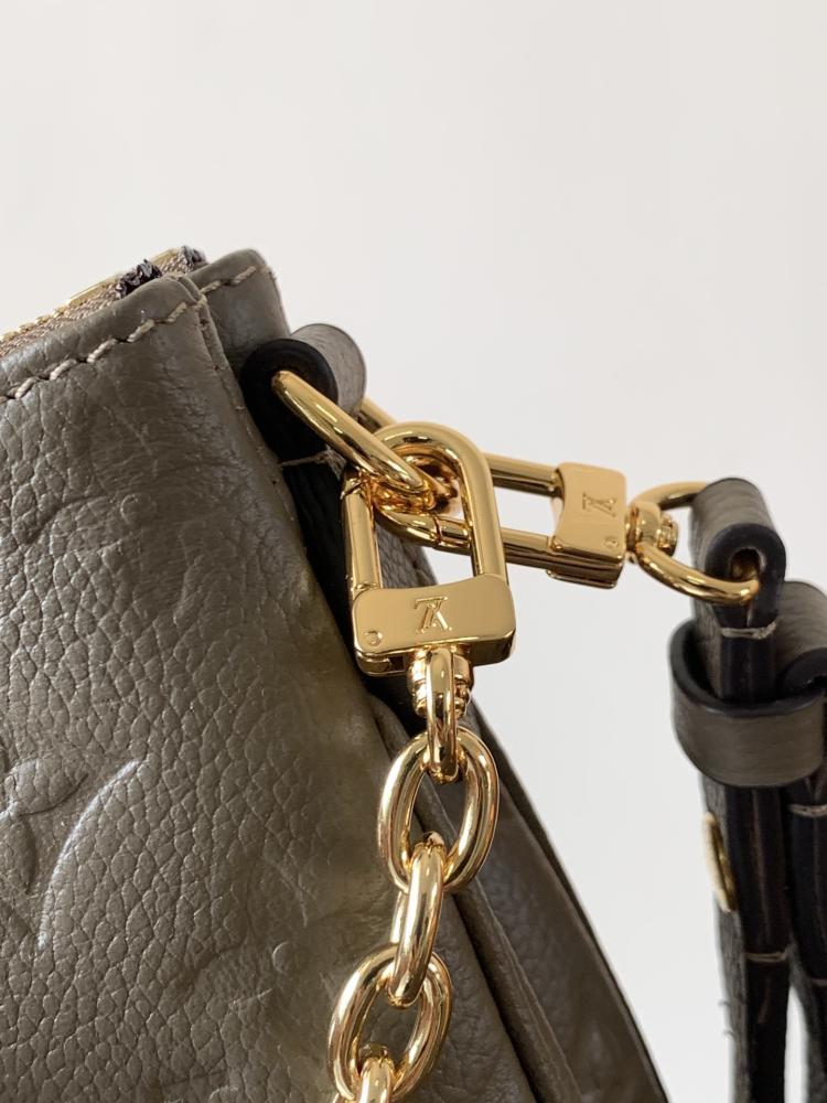 Luxury Gold Leather Top Handle Bag