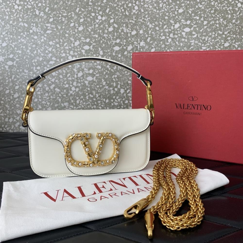 Crystal-Embellished Calfskin Top Handle Bag