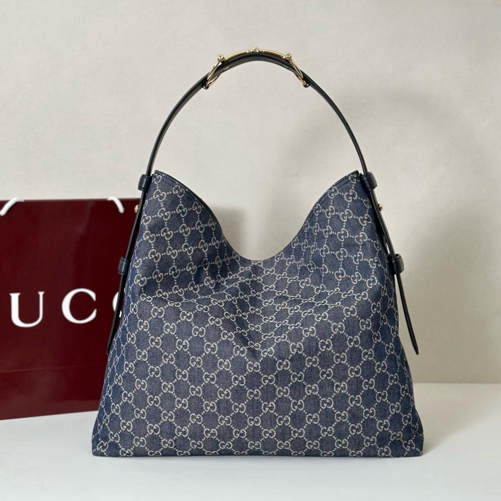 Denim Top Handle Bag