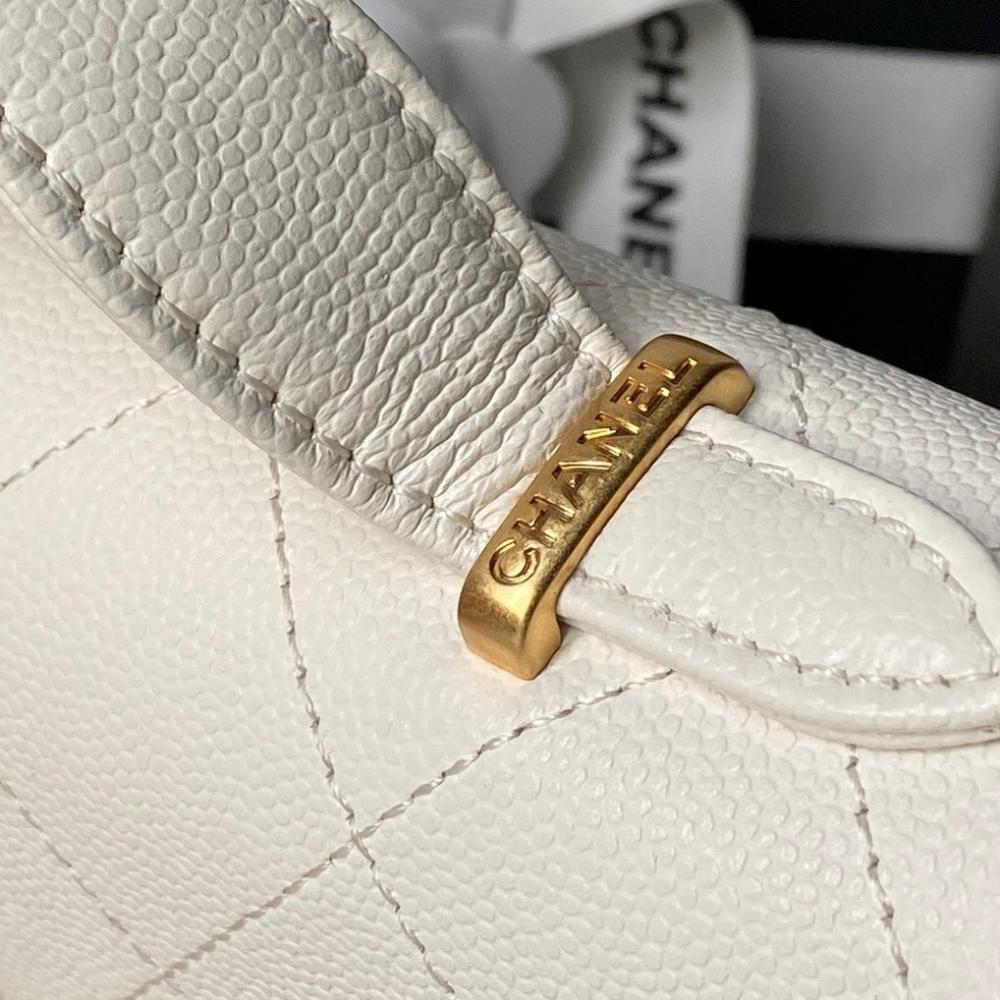 Classic Gold Calfskin Top Handle Bag