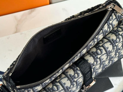 Stylish Premium Black Printed Jacquard Shoulder Bag