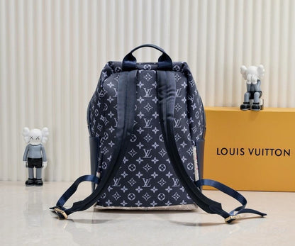 Stylish Refined Blue Denim Backpack