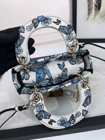Modern Elegant Gold Embroidered Crossbody Bag
