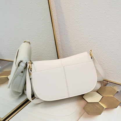 Stylish Refined Gold Printed Leather Shoulder Bag