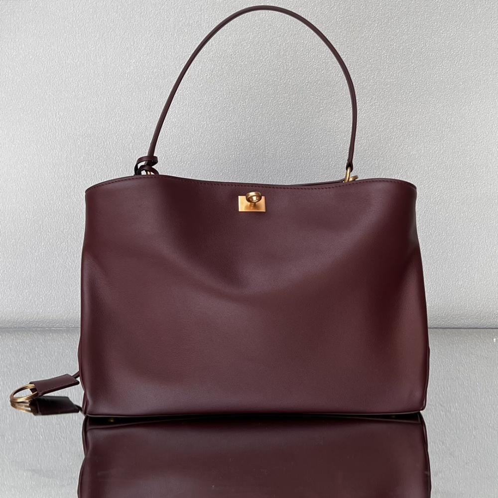 Luxury Leather Top Handle Bag