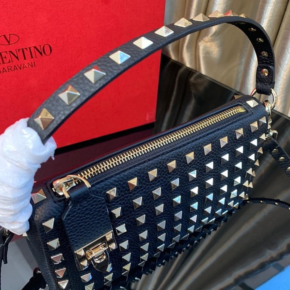Modern Luxury Studded Calfskin Crossbody Bag