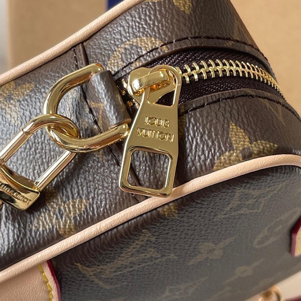 Alma Monogram Leather Shoulder Bag