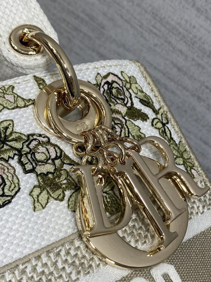Embroidered Top Handle Bag